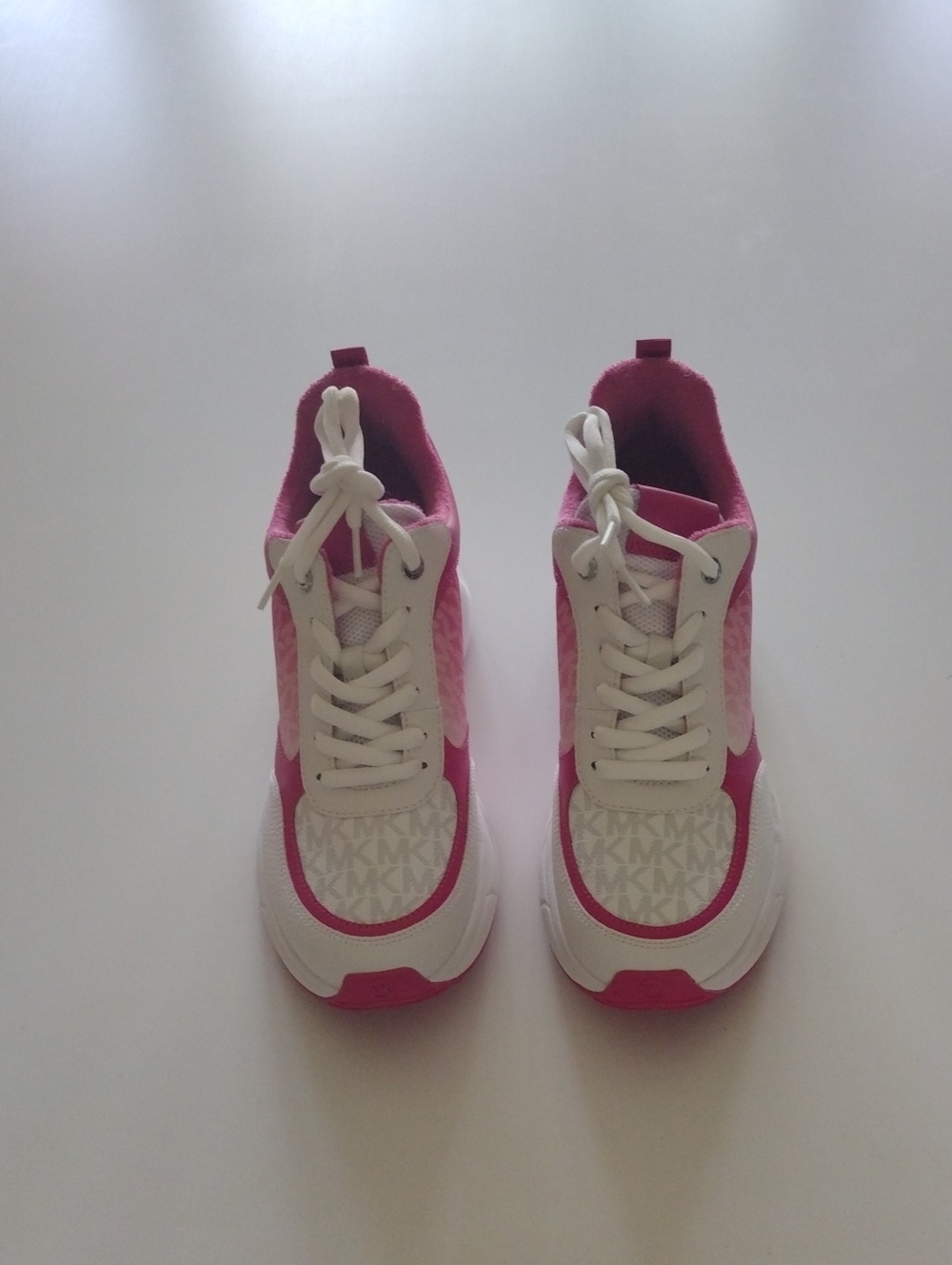 Michael Kors Kids' Pink & White Logo Sneaker